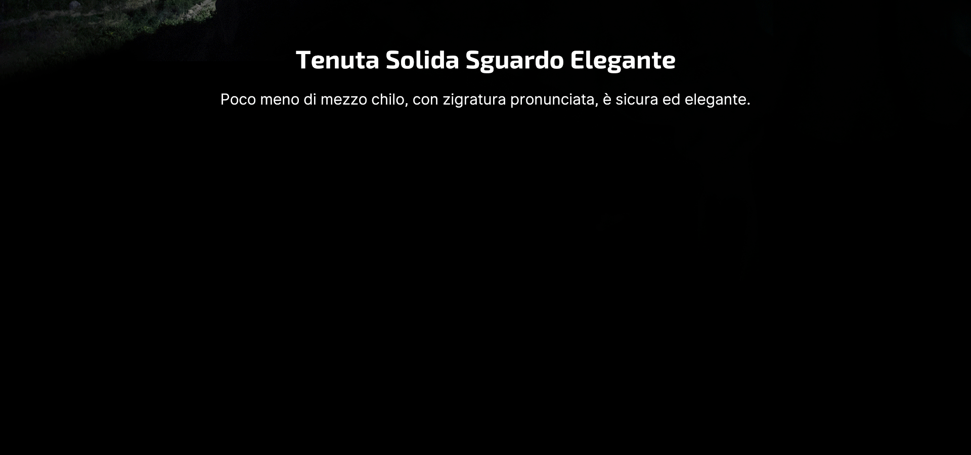 Tenuta solida sguardo elegante: Poco meno di mezzo chilo, con zigratura pronunciata, è sicura ed elegante.